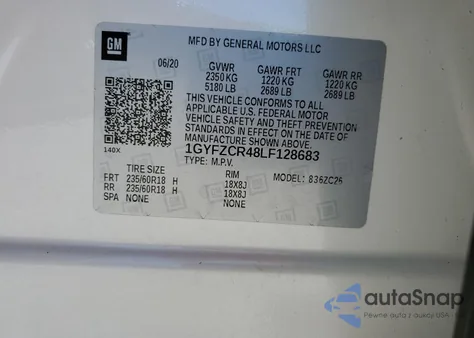 2020 Cadillac Xt4 Premium Luxury from USA, damaged, VIN 1GYFZCR48LF128683